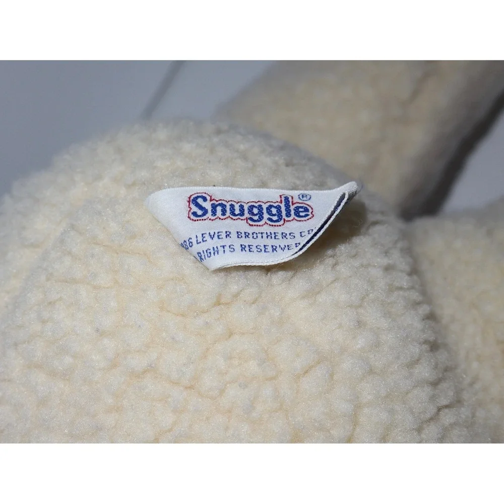 Vintage 1986 Russ Berrie Snuggle Large Plush Bear Mascot Item 3147 Korea Cream